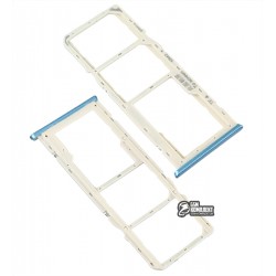 Держатель SIM-карты Oppo A15, Oppo A15s, синий