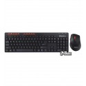 Комплект Meetion MT-4100 бездротова клавіатура та миша 2.4G, чорна