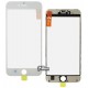 Скло дисплея для iPhone 6S Plus, з рамкою, з OCA-плівкою, білий колір