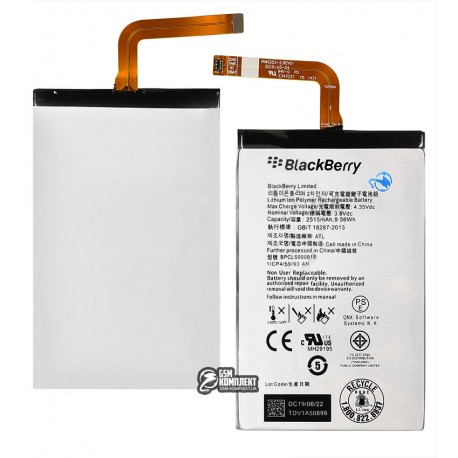 Акумулятор BPCLS00001B для Blackberry Q20, (Li-ion 3.8V 2515mAh)