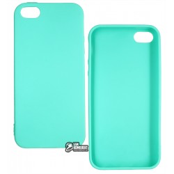 Чехол для iPhone 5 / 5s / SE, Smtt, силиконовый, бирюзовый