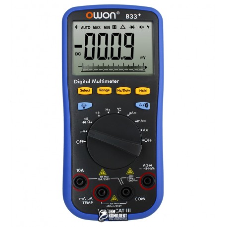 Мультиметр OWON B33+, регистратор данных, цифровой