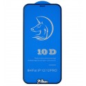 Защитное стекло для iPhone 12, iPhone 12 Pro, 3D, Titanium, черное