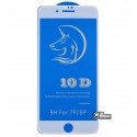 Захисне скло для iPhone 7 Plus, iPhone 8 Plus, 3D, Titanium, біле