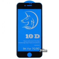 Защитное стекло для iPhone 7, iPhone 8, iPhone SE (2020), 3D, Titanium, черное Защитное стекло для iPhone 7, iPhone 8, iPhone SE (2020), 3D, Titanium, черное