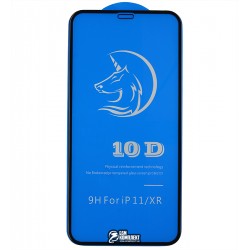 Захисне скло для iPhone XR, iPhone 11, 3D, Titanium, чорне Захисне скло для iPhone XR, iPhone 11, 3D, Titanium, чорне