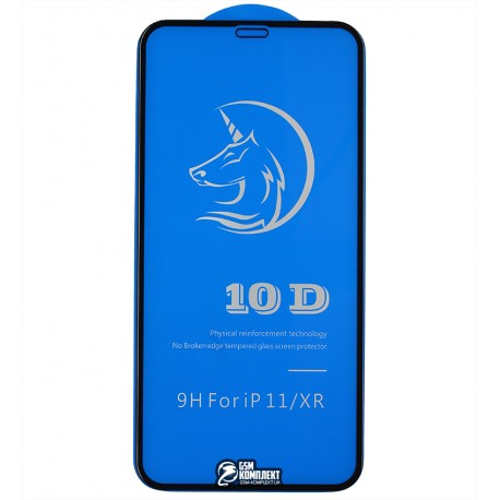 Защитное стекло для iPhone XR, iPhone 11, 3D, Titanium, черное