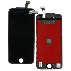 Дисплей для iPhone 6, чорний, з тачскріном, з рамкою, оригінал (переклеєне скло) Дисплей для iPhone 6, чорний, з тачскріном, з рамкою, оригінал (переклеєне скло)