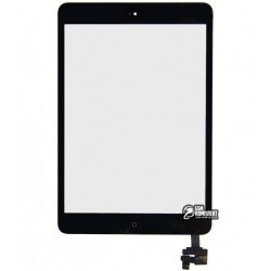 Тачскрин для планшетов iPad Mini, iPad Mini 2 Retina, с кнопкой HOME, с микросхемой , черный Тачскрин для планшетов iPad Mini, iPad Mini 2 Retina, с кнопкой HOME, с микросхемой , черный