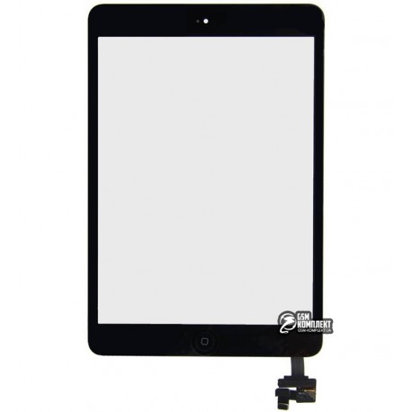 Тачскрин для планшетов iPad Mini, iPad Mini 2 Retina, с кнопкой HOME, с микросхемой , черный
