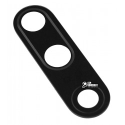 Скло камери для OnePlus 7 Pro, розмір 34,5 x 10,2 мм, чорне