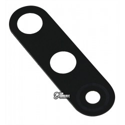 Скло камери для OnePlus 8, розмір 34,5 x 9,72 мм, чорне