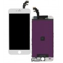 Дисплей iPhone 6 Plus, білий, з рамкою, з сенсорним екраном (дисплейний модуль), China quality, Tianma