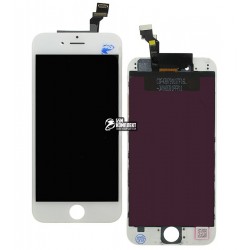 Дисплей iPhone 6, білий, з рамкою, з сенсорним екраном (дисплейний модуль), Tianma Дисплей iPhone 6, білий, з рамкою, з сенсорним екраном (дисплейний модуль), Tianma