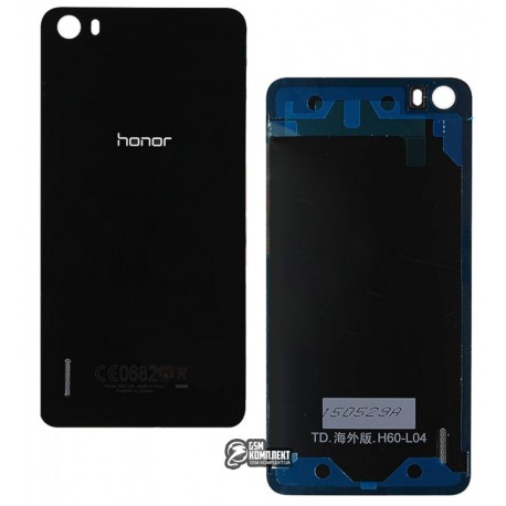 Задня панель корпусу для Huawei Honor 6 H60-L02, чорний колір, пластик