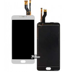 Дисплей для Meizu M3 Note, белый, с сенсорным экраном (дисплейный модуль), 30 pin, original (PRC), M681H/M681Q/M681C