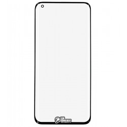 Скло корпуса для Xiaomi Mi 10, з ОСА-плівкою, чорний, M2001J2G, M2001J2I