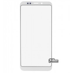Скло дисплея для Xiaomi Redmi 5 Plus, з OCA-плівкою, біле