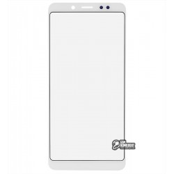 Скло дисплея для Xiaomi Redmi Note 5, Redmi Note 5 Pro, з OCA-плівкою, біле