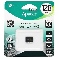 Карта памяти 128 GB microSDXC Apacer Ultra UHS-1 Сlass 10 (R85Mb/s)