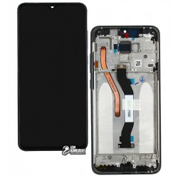 Дисплей для Xiaomi Redmi Note 8 Pro, черный, с сенсорным экраном, с рамкой, оригинал, (56000500G700), M1906G7I, M1906G7G