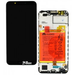 Дисплей для Huawei Honor 7C Pro 5,99, Nova 2 Lite, Y7 (2018), Y7 Prime (2018), Y7 Pro (2018), чорний, з акумулятором, з сенсорним екраном, з рамко...