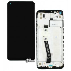 Дисплей для Xiaomi Redmi 10X 4G, Redmi Note 9, сірий, з сенсорним екраном, з рамкою, оригінал, (560003J15S00), M2003J15SC, M2003J15SG, M2003J15SS