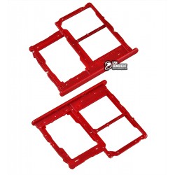 Тримач SIM карти для Samsung A013 Galaxy A01 Core, червоний