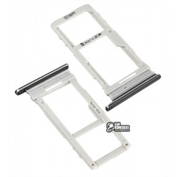 Тримач SIM-карти для LG G7 ThinQ G710EM, з власником MMC, сірий