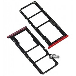 Держатель SIM-карты Oppo A12, c держателем MMC, красный