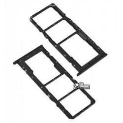 Держатель SIM-карты Oppo A5S, c держателем MMC, черный