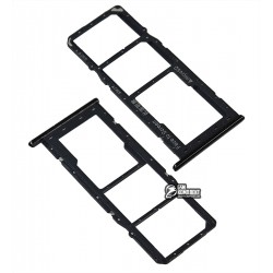 Держатель SIM-карты Oppo A31, c держателем MMC, черный