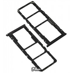 Держатель SIM-карты Realme 5i, c держателем MMC, черный Держатель SIM-карты Realme 5i, c держателем MMC, черный