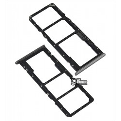 Тримач SIM-карти Realme C11, Realme C12, Realme C15, c власником MMC, сріблястий