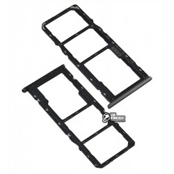 Тримач SIM-карти Realme C11, Realme C12, Realme C15, c власником MMC, чорний