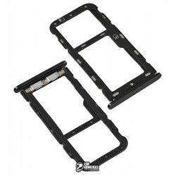 Держатель SIM-карты ZTE Blade V9, c держателем MMC, черный Держатель SIM-карты ZTE Blade V9, c держателем MMC, черный