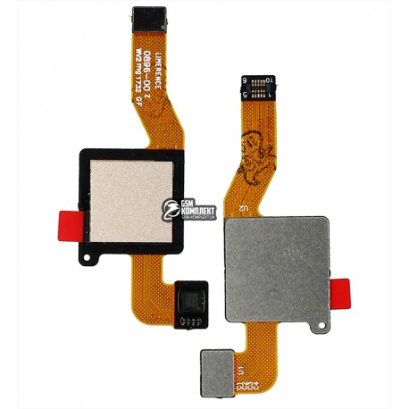 Шлейф для Xiaomi Redmi Note 5, Redmi Note 5 Pro, сканера відбитку пальця (Touch ID), золотистий