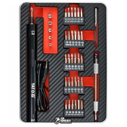 Аккумуляторная отвертка YATO YT-27930 c набором бит в металлическом кейсе, 39 в 1