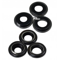 Скло камери iPhone 12 Pro Max, чорний, з рамкою, комплект 3 шт.