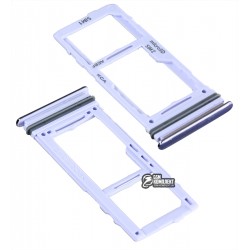 Держатель SIM-карты для Samsung A525 Galaxy A52, A526 Galaxy A52 5G, A725 Galaxy A72, A726 Galaxy A72 5G фиолетовый
