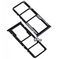 Тримач SIM-карти для Xiaomi Redmi Note 10, чорний, M2101K7AI, Shadow Black (Onyx Gray)