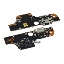 Шлейф для Nokia 2.3, конектора зарядки, з мікрофоном, (плата зарядки)