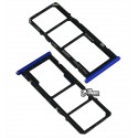 Держатель SIM-карты Realme C2, c держателем MMC, синий