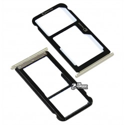 Держатель SIM-карты ZTE Blade V8, c держателем MMC, золотой Держатель SIM-карты ZTE Blade V8, c держателем MMC, золотой
