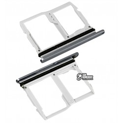 Тримач SIM-карти для LG G6 H870, G6 H870K, G6 H871, G6 H872, G6 H873, G6 LS993, G6 US997, G6 VS998, з власником MMC, сріблястий