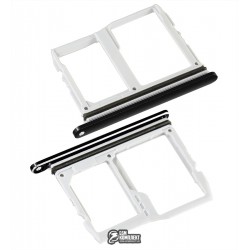 Тримач SIM-карти для LG V40 ThinQ V405EB, з власником MMC, чорний