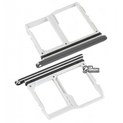 Тримач SIM-карти для LG V40 ThinQ V405EB, з власником MMC, сірий