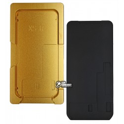 Комплект форм (из металла и пористой резины) для APPLE iPhone 11, для отцентровки и склеивания дисплея со стеклом оснащённым дисплейной рамкой