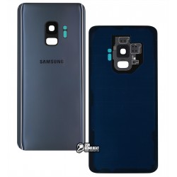 Задняя панель корпуса для Samsung G960F Galaxy S9, серый, полная, со стеклом камеры, оригинал (PRC), Titanium Gray