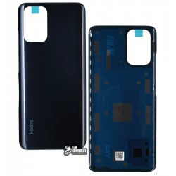 Задняя панель корпуса Xiaomi Redmi Note 10, черная, M2101K7AI, Shadow Black (Onyx Gray)
